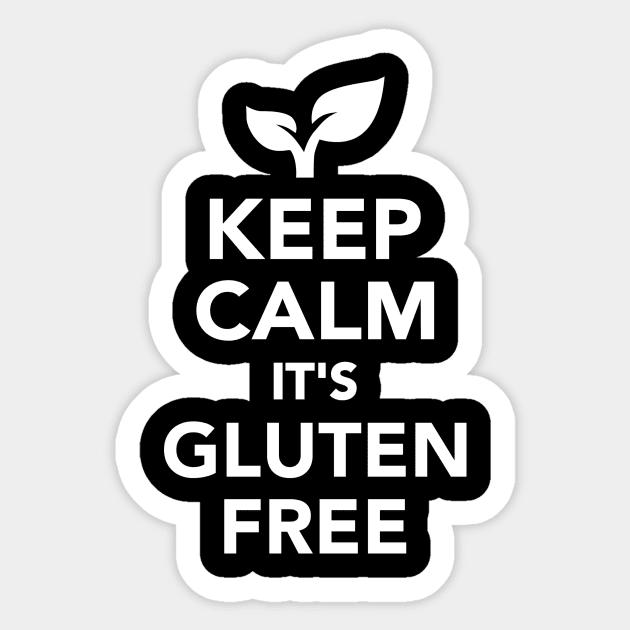 Keep calm it's gluten free Sticker by Designzz